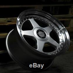 18 Silver Dare Dr-f5 Alloy Wheels For Bmw E36 1 Series Mini Paceman Jc R60