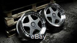 18 Silver Dare Dr-f5 Alloy Wheels For Bmw E36 1 Series Mini Paceman Jc R60