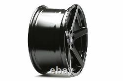 1 Lot/4 Concave 5-branch-design Wheels 9,5 X 19 Inches Et35 5x120 Black