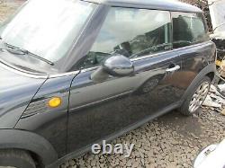 2008 Mini Cooper One-real Hand Left Side Passenger Door In Black