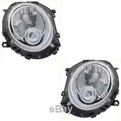 2 Headlamp Mini R55 R56 R57 R58 R59 10 / 2006-11 / 2013 Driver + Passenger Bl + M
