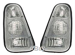 2 Tail Lights Mini R50 06 / 2001-06 / 2006 Cooper S Jcw One Seven Ar White Crystal