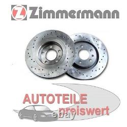 2 Zimmermann Brake Discs Sport Front For Mini R50 R52 R53
