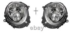 2x Headlight Front Right+left Electric H4 For Mini (r56) 06-13 Mini (r57) 08-15