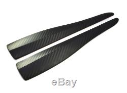 2x Universal Spoiler Spoiler Corner Fender Bumper Optics Carbon Viele