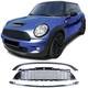 3-piece Gloss Black Grille Kit For Mini One Cooper Jcw R56 R57 R58 R59
