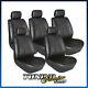 5x Premium Leather / Faux Leather Cover Long Cover Car Seat For Van Bus #