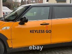 Black Gloss Door Handles for Keyless Go Mini Clubman F54 4 Doors