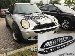 Black Suitable Grille For Mini One Cooper S D R50 R53 R52