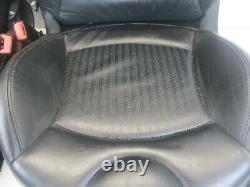 Bmw Mini Black Heated Punch Leather Interior / Seat Set True R56