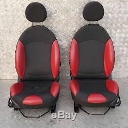 Bmw Mini Cooper 1 R56 Sport Half Leather Red Interiors Seats With Airbag