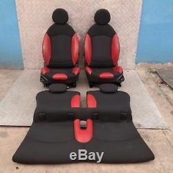 Bmw Mini Cooper R56 One 2 Sports Half Red Leather Interior Seat With Airbag