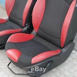 Bmw Mini Cooper R56 One 2 Sports Half Red Leather Interior Seat With Airbag