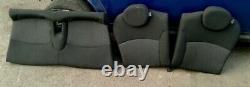 Bmw Mini One Cooper R55 R56 2007-2012 Rear Seat Sofa Carbon Black Fabric