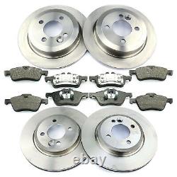 Brake Discs Front Pads Rear For Mini One Cooper R50 R53 Cabriolet