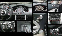 Chrome Interior Dial Kit For 2001-2006 Bmw Mini Cooper/s / One R50 R52 R53