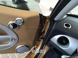 Chrome Interior Dial Kit For 2001-2006 Bmw Mini Cooper/s / One R50 R52 R53