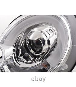 Daylight LED DRL look headlights for Mini One / Cooper 06-10 chrome