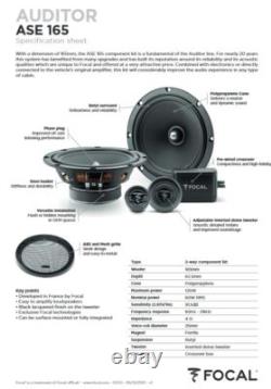 FOCAL Speaker Kit for BMW Mini R57 One, Cooper, Cooper S, JCW Series