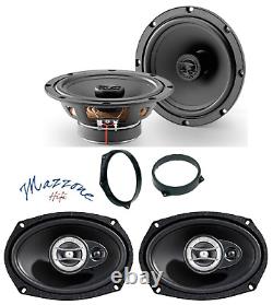 Focal Set 4 Speaker for Mini One Cooper R50-R53 and Cabrio Front Auto Bracket