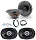 Focal Set 4 Speaker For Mini One Cooper R50-r53 And Cabrio Front Auto Bracket