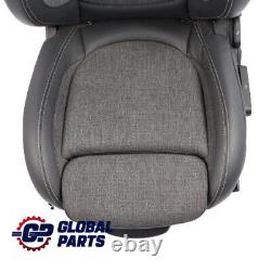 Front seat Mini Cooper One F56 Sport Fabric Leather left Pearl Black Carbon