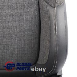 Front seat Mini Cooper One F56 Sport Fabric Leather left Pearl Black Carbon