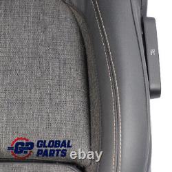 Front seat Mini Cooper One F56 Sport Fabric Leather left Pearl Black Carbon