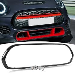 Glossy Black Grille Trim for Mini F55 F56 F57 One Cooper S JCW 14-21