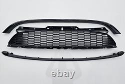 Glossy Black Grille for Mini R55 R56 R57 R58 R59 One Cooper Gen 2 LCI 2010+ 3