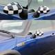 Hood Flag Checkerboard Mirrors Suitable For Mini One Cooper R50 R52