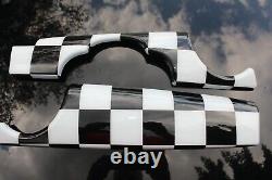 Interior Dashboard Checkered Flag for Mini One Cooper R55 R56 R57 R58 R59