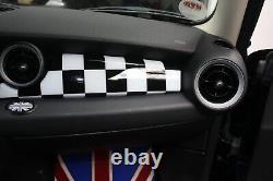 Interior Dashboard Checkered Flag for Mini One Cooper R55 R56 R57 R58 R59