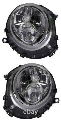 Left + Right Front Headlight Electric Mini R56 R57 R58 R59 Clubman R55 R56 H4