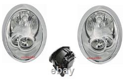 Left Right Front Headlight Set for Mini One Cooper R50 R53 04-06 Projector