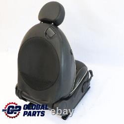 MINI Cooper One R55 R56 R57 Sport Front Right Leather Seat in Black