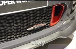 MINI JCW John Cooper Works emblem badge logo Black Red grille Clubman S One