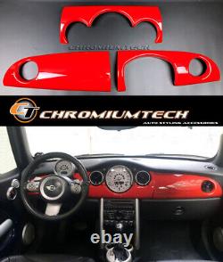 MK1 Mini Cooper/S / One JCW R50 R52 R53 Brilliant Red Dashboard Cover for RHD