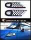 Mk2 Mini Cooper/s / One R55 R56 R57 R58 R59 Side Chrome Grilles Checker Flag