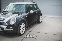 Maxton Additions for Mini Cooper / One R50 Gloss Black Side Skirts