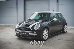 Maxton Additions for Mini Cooper / One R50 Gloss Black Side Skirts