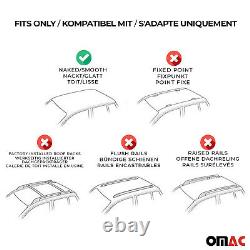 Menabo Roof Bars for Mini One Cooper 2001-2013 Aluminium Grey TUV