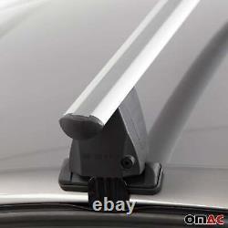 Menabo Transversal Roof Bars For Mini One Cooper 2001-2013 Alu Grey