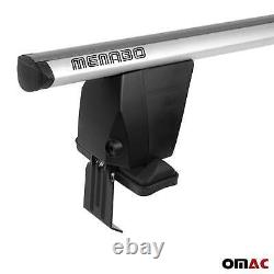 Menabo Transversal Roof Bars For Mini One Cooper 2001-2013 Alu Grey