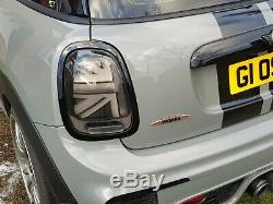 Mini Black Led Union Jack Tail Lights F55, F56 Cooper S, Jcw 2014 2019