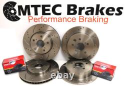 Mini COOPER S Slotted Perforated Brake Disc Front Rear & Pads