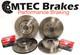 Mini Cooper S Slotted Perforated Brake Disc Front Rear & Pads