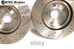 Mini COOPER S Slotted Perforated Brake Disc Front Rear & Pads