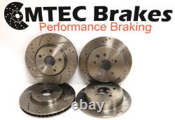 Mini COOPER S Slotted Perforated Brake Disc Front Rear & Pads
