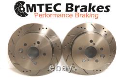 Mini COOPER S Slotted Perforated Brake Disc Front Rear & Pads